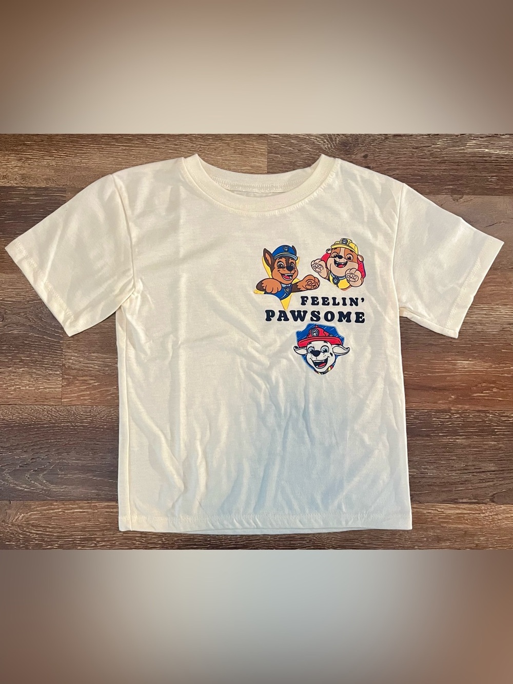 NWOT Paw Patrol “Feelin’ Pawsome” Graphic Tee Size 4